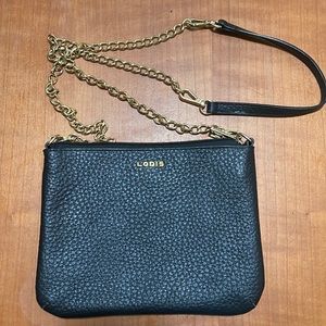 Lodis NWOT pouch/crossbody bag leather burgundy